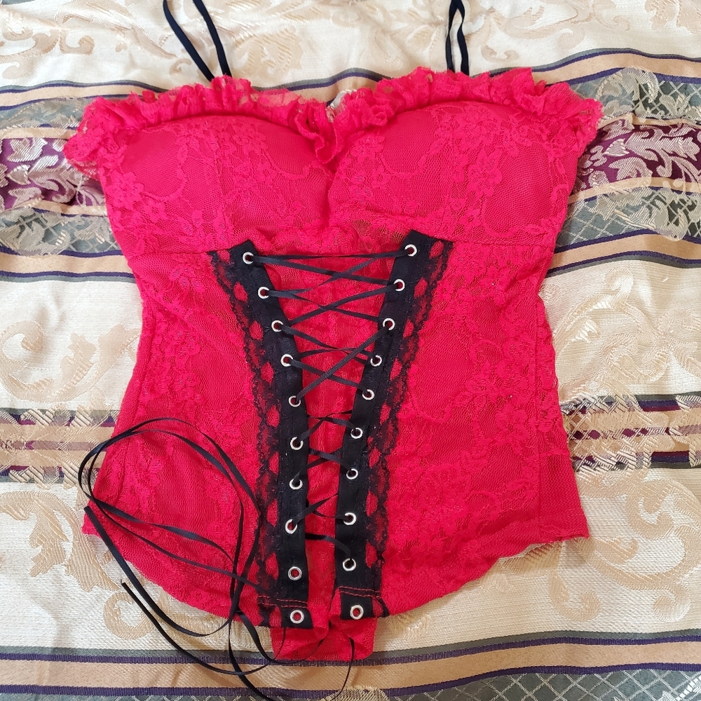 Sexy lace up top
